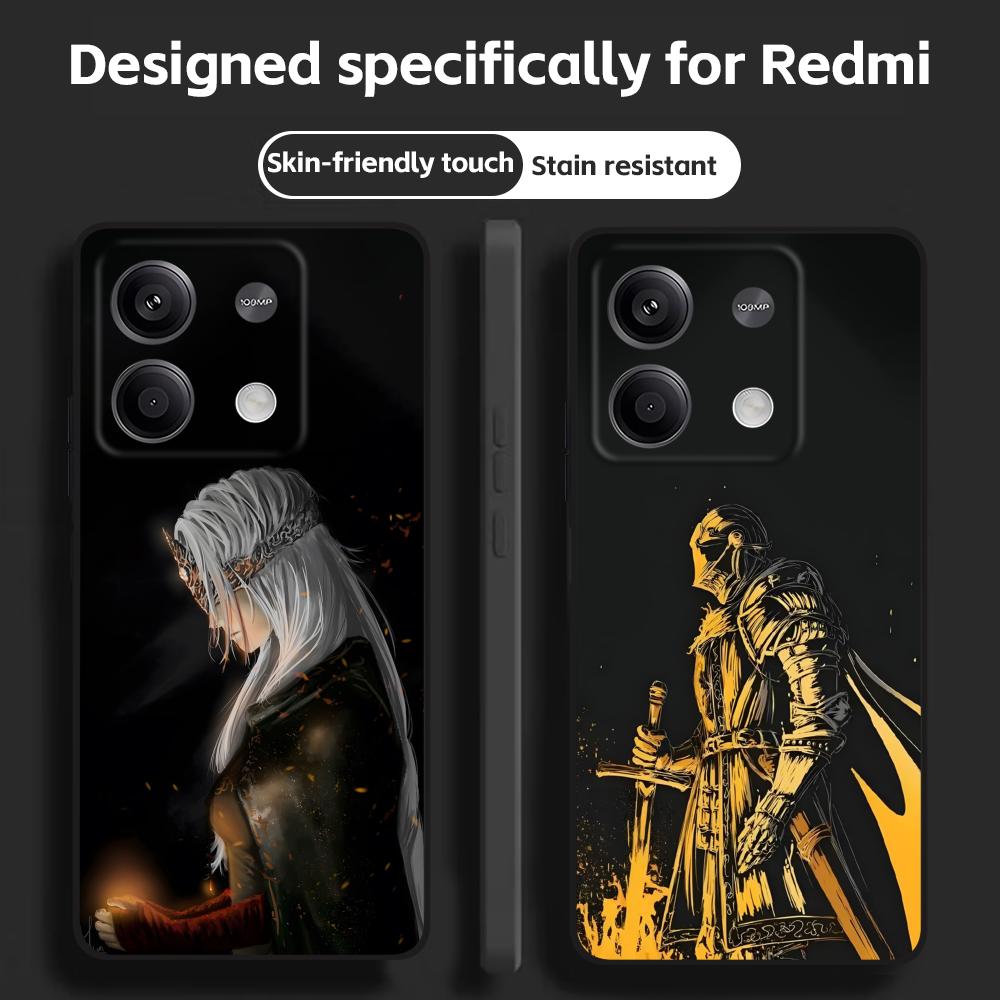 Xiaomi Redmi Note 14 - Coque de téléphone noire souple pour