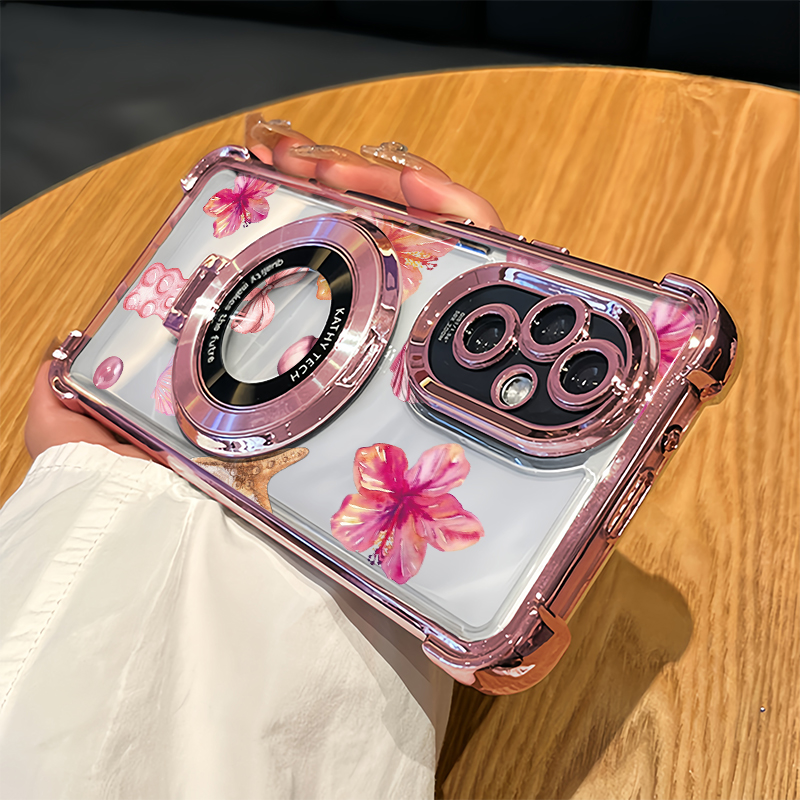 Vivo V40 - Coque de téléphone à motif floral