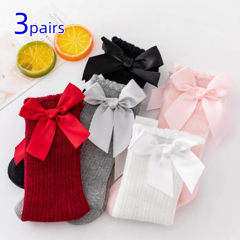 Baby Sock Oximeter - 3 paires/ensemble bébé filles chaussettes grand