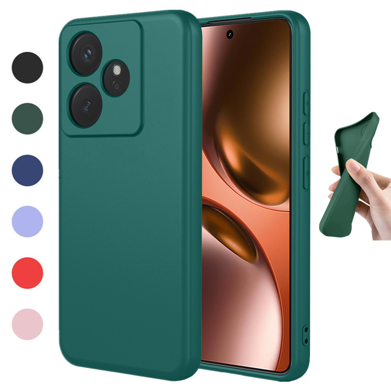 Realme Gt 6 - Étui flexible en silicone liquide pour
