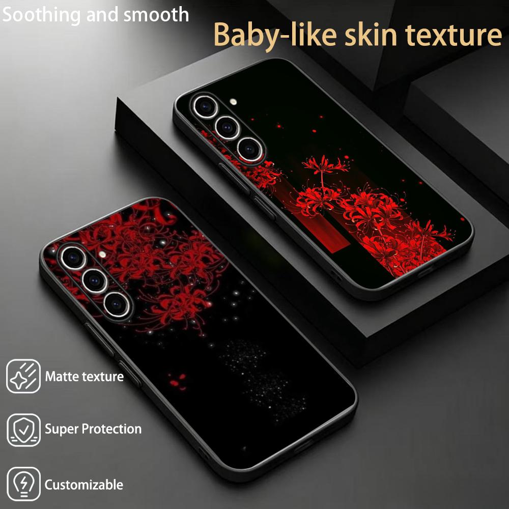 Samsung Galaxy S25 - Coque de téléphone souple noire motif