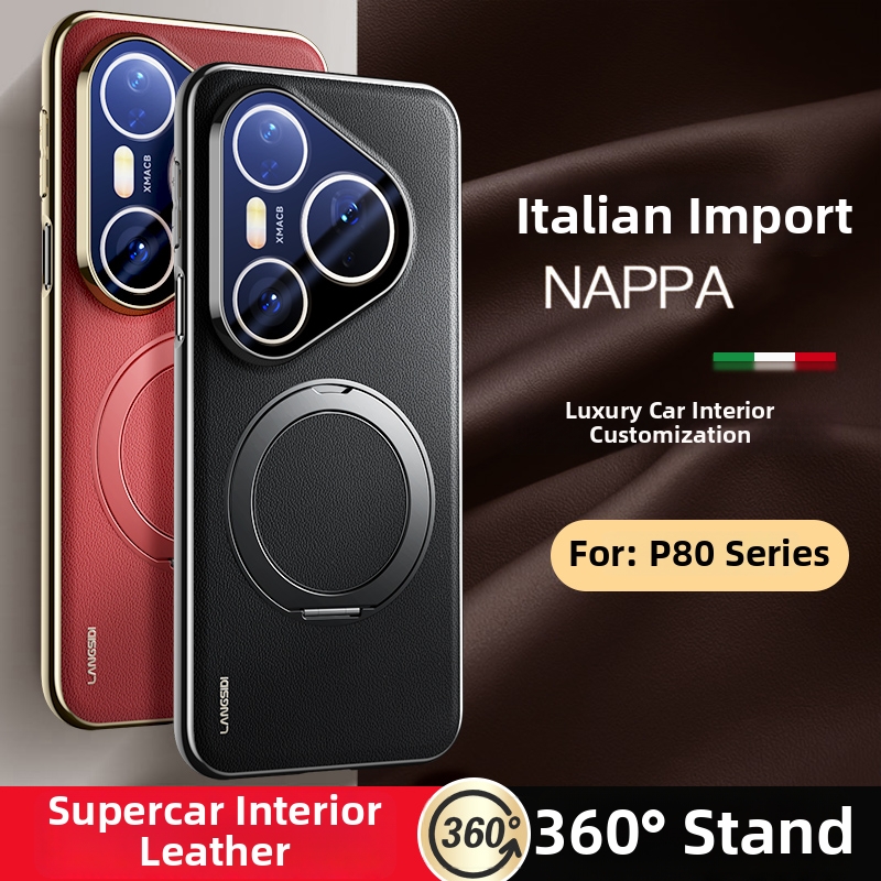 Huawei Pura 70 - Étui en cuir magnétique pour Huawei