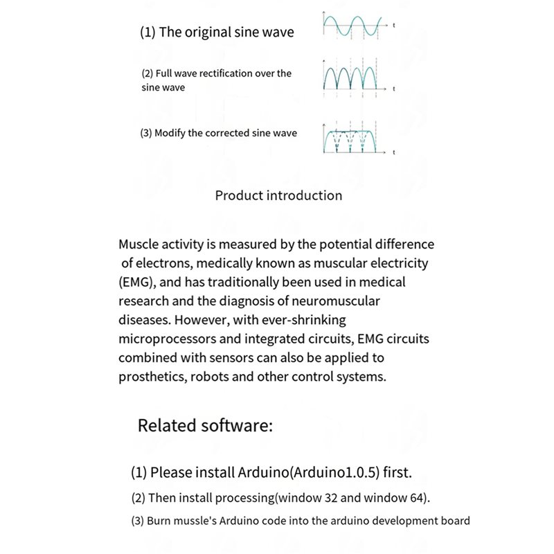 Module de capteur électrique m - Muscle Sensor Emg avis et prix