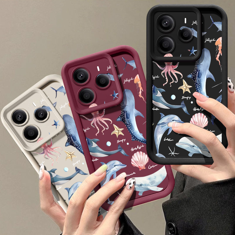Étui souple à motif de dauphin - Xiaomi Redmi Note 14 avis et prix