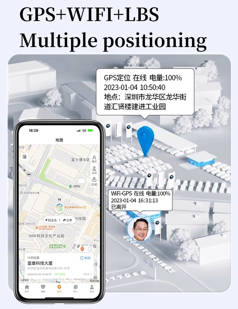 Montre connectée pour personne - Fall Detection Watch avis et prix
