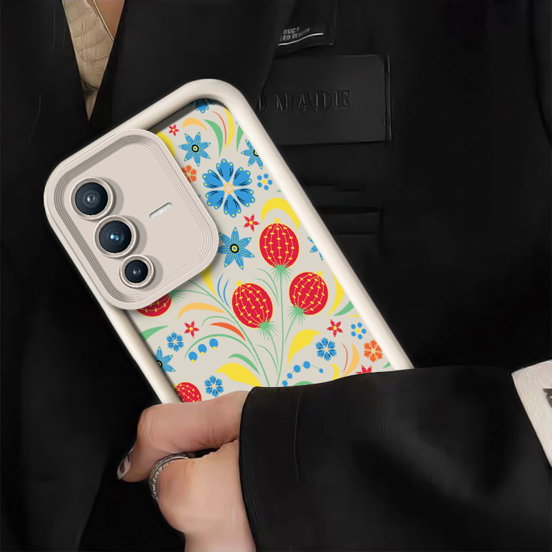 Coque de téléphone à fleurs, é - Vivo V40 avis et prix